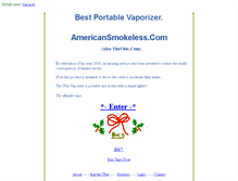 Tablet Screenshot of americansmokeless.com